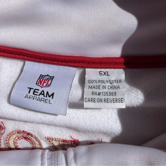 Arizona Cardinals Jacket NFL Team Apparel Men's 5X Red Full Zip Track Style Logo - Picture 5 of 8